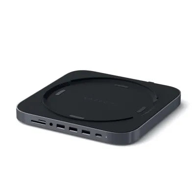 Satechi Aluminium Stand And Hub For Mac Mini/Mac Studio (Space Grey) - Digital3d.com.au